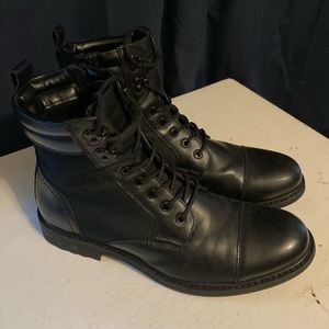 Men’s Black Leather Boot - Size 11.5, but fits 12